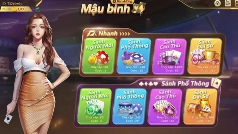 Đa dạng các thể loại game bài