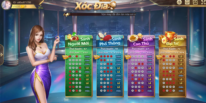 Xóc Đĩa Kuwin luôn là tựa game được quan tâm nhiều nhất tại sảnh